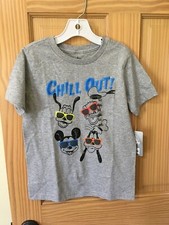 NWT Disney Store Mickey Mouse Boys Shirt Top and Friends Gray