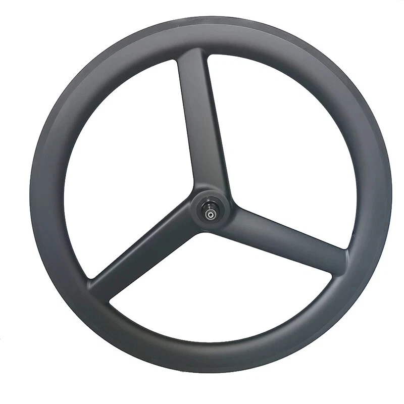 NEW BALANCE Set ruote 700C 3 razze full carbon clincher cerchio tubeless ghiaia strada pista bici