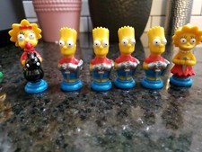 Juego de figuras de repuesto vintage de THE SIMPSONS 3D AJEDREZ - Matt Groening