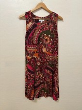 Festival Western Hippie Womans Mini Dress Sz 12 70's 90s Beachy Resort Travel