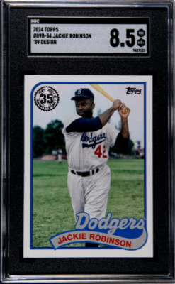 2024 Topps #89B-54 Jackie Robinson '89 Design SGC 8.5 | eBay