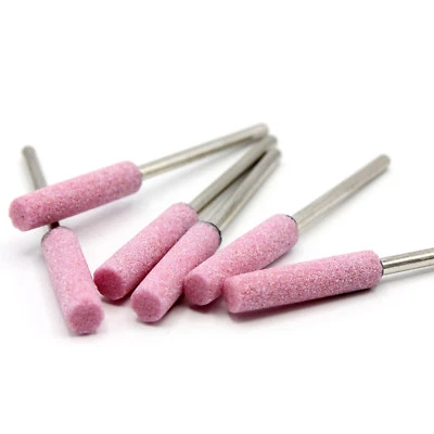 MARKENLOS 6x Schleifsteine Zylinderform Ø4mm für Dremel Proxxon Schleifer Zubehör Schärfen