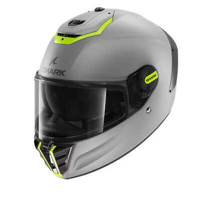 Shark Spartan RS Blank Matt Grey Green Full Face Motorcycle Crash Helmet  UK