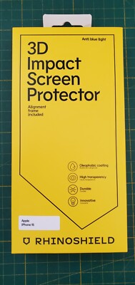 RhinoShield Anti Blue Light 3D Impact Screen Protector für Apple iPhone 15