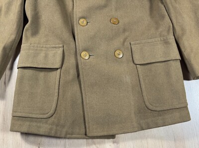 US Army M1926 Officer Short Overcoat Mackinaw Jacket Coat Interwar