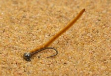 6 Flies - Tungsten San Juan Worm Jig Head Fly - Euro nymph - Hanak Hooks