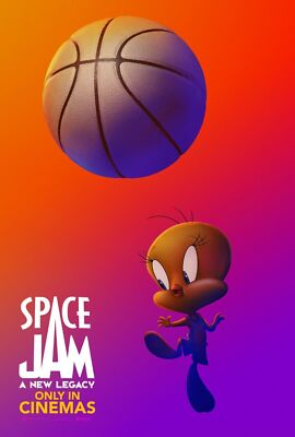 Space Jam: A New Legacy Movie Poster (20x30) Lebron, Zendaya