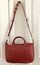 Michael Kors Raven Large Satchel in Brick