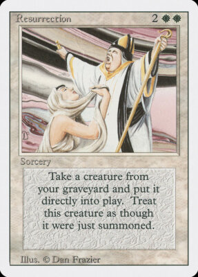 1x Resurrection - LP - Revised Edition - SPARROW MAGIC mtg
