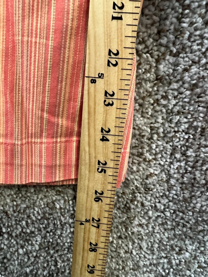 Pantalones chinos Nine & Co para mujer talla 16 a rayas melocotón pierna recta verano Foto 4 de 4