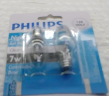 2 Pack Phillips Clear C7 7w. 120/130v Bulbs