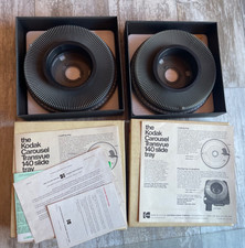 Unused Lot of 2 Kodak Carousel Transvue 140 Slide Trays