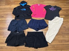 Womens Athletic Clothing Lot 8pcs Nike Athleta  More Size XL Tops Bottoms