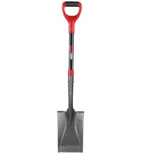 HANTOP Spade Shovel Garden Flat Trenching for Digging Black and Red