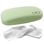 Hard Shell Glasses Case – Eco-Friendly Eyeglass Holder with Microfiber Cloth