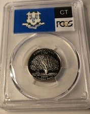 1999 S PROOF 70DCAM  Clad Connecticut State Quarter PCGS Graded!
