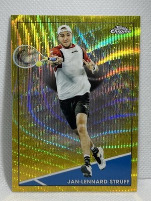Jan-Lennard Struff 2021 Topp Chrome /50 Gold Wave