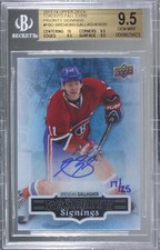 2013-14 Upper Deck 17/25 Brendan Gallagher #F-BG BGS 9.5 GEM MINT Auto ru4