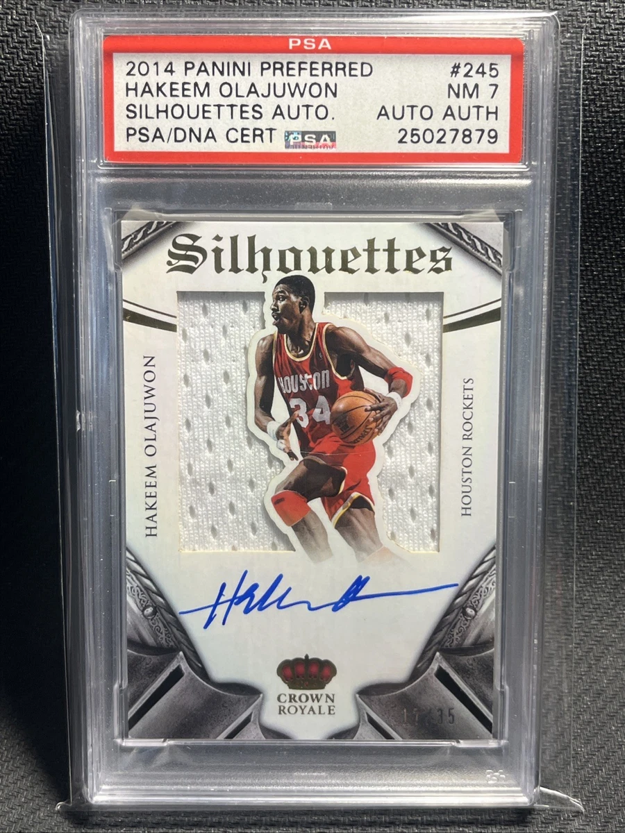 Panini Hakeem Olajuwon Basketball Autographed Sports Trading Cards