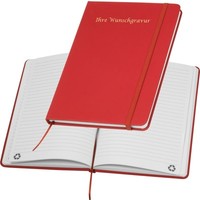 Notizbuch Mit Gravur / Din A5 / Umschlag Aus Pu / 160 Seiten / Farbe: Rot