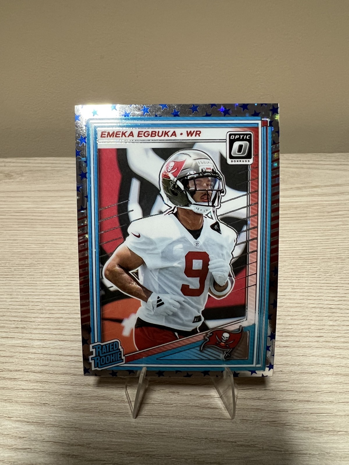 2025 Panini Donruss Optic - Rated Rookie Emeka Egbuka #265 Stars Prizm (RC)
