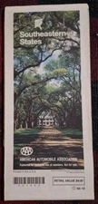Vintage SOUTHEASTERN STATES 1995 AAA Member Foldable Paper Map