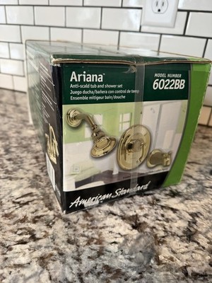 American Standard Ariana 6022BB Brushed Brass Shower  & Tub Kit (NEW) W/ Valve!