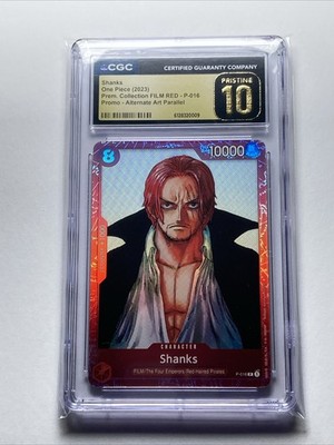 One Piece Film RED Premium Collection Shanks P-016 CGC 10 PRISTINE