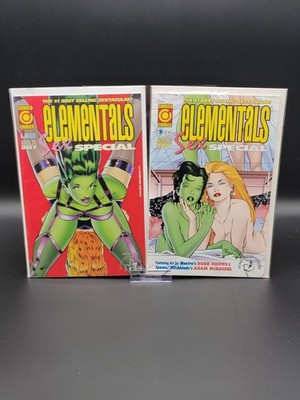 Elementals Sex Special #1 & #2   Comico   1997   Full Run Complete Set