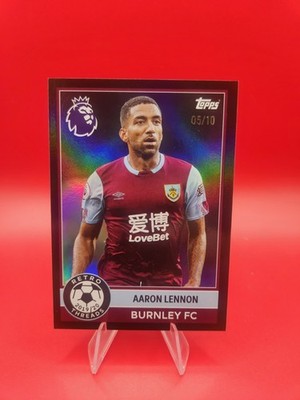 2025-26 Topps Premier League Retro Threads Aaron Lennon /10 Burnley