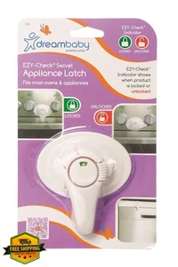 Dreambaby L803 Swivel Appliance Lock White Oven Dishwasher