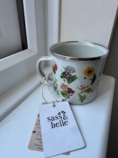 Sass & Belle Vintage Flowers Enamel Mug - Pretty & Lightweight