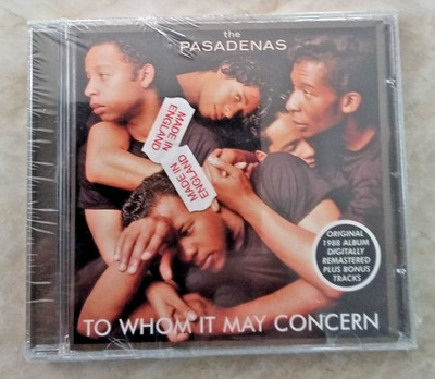 New Sealed The Pasadenas   To Whom It May Concern CD