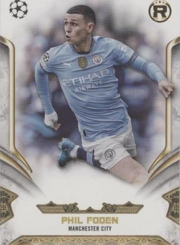 Phil Foden 2024-25 Topps Chrome UEFA Infinite Sapphire Refractor