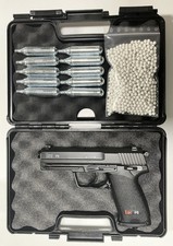 HK P8 Airsoft Pistole - SET - NBB CO2 (2 Joule) 6mm BB Umarex (Ab 18) - NEU