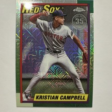 TOPPS UPDATE SERIES 2025 AUTOGRAPHED ROOKIE 1990 CHROME CAMPBELL RED SOX U90C-47