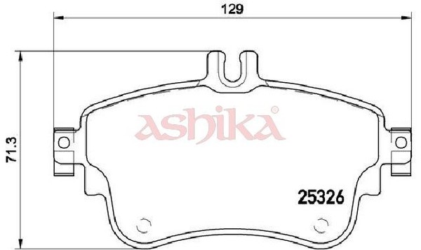 Ashika Bremsbelagsatz, Scheibenbremse 50-01-120 FüR Infiniti-image
