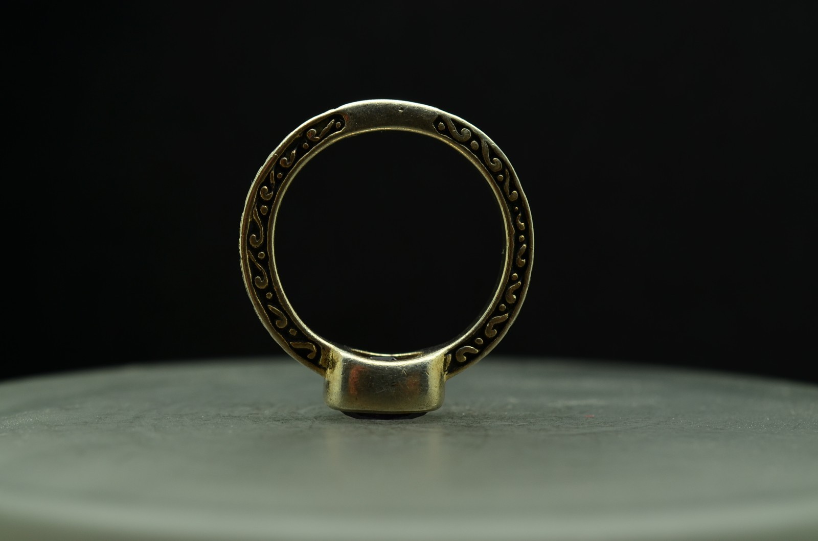 925 Sterling Silver Amethyst Rectangular  Ring  S… - image 7