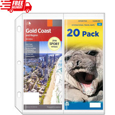 2-Pocket Folded Map Sleeves Brochure Holder Map Protector 4.5 x 11