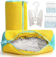 Shoe Washing Machine Bag Set - Trainer Washing Machine Bag with Zipper, Laundry
