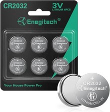 CR2032 Lithium Coin Batteries Button 2032 3V Recommended for Use in Key Fobs, Wa