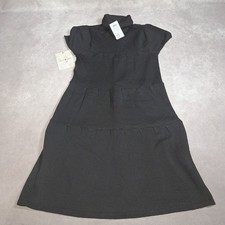 Derek Heart Turtleneck Sweater Dress - Black- Size Small- Short Sleeve