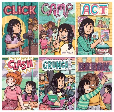 A Click Graphic Novel Series 6 Books Set - Click; Camp; Act; Clas