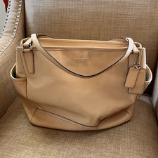 Coach Tan Diaper Baby Bag Tote Purse Pockets Changing Pad NO Shoulder Strap