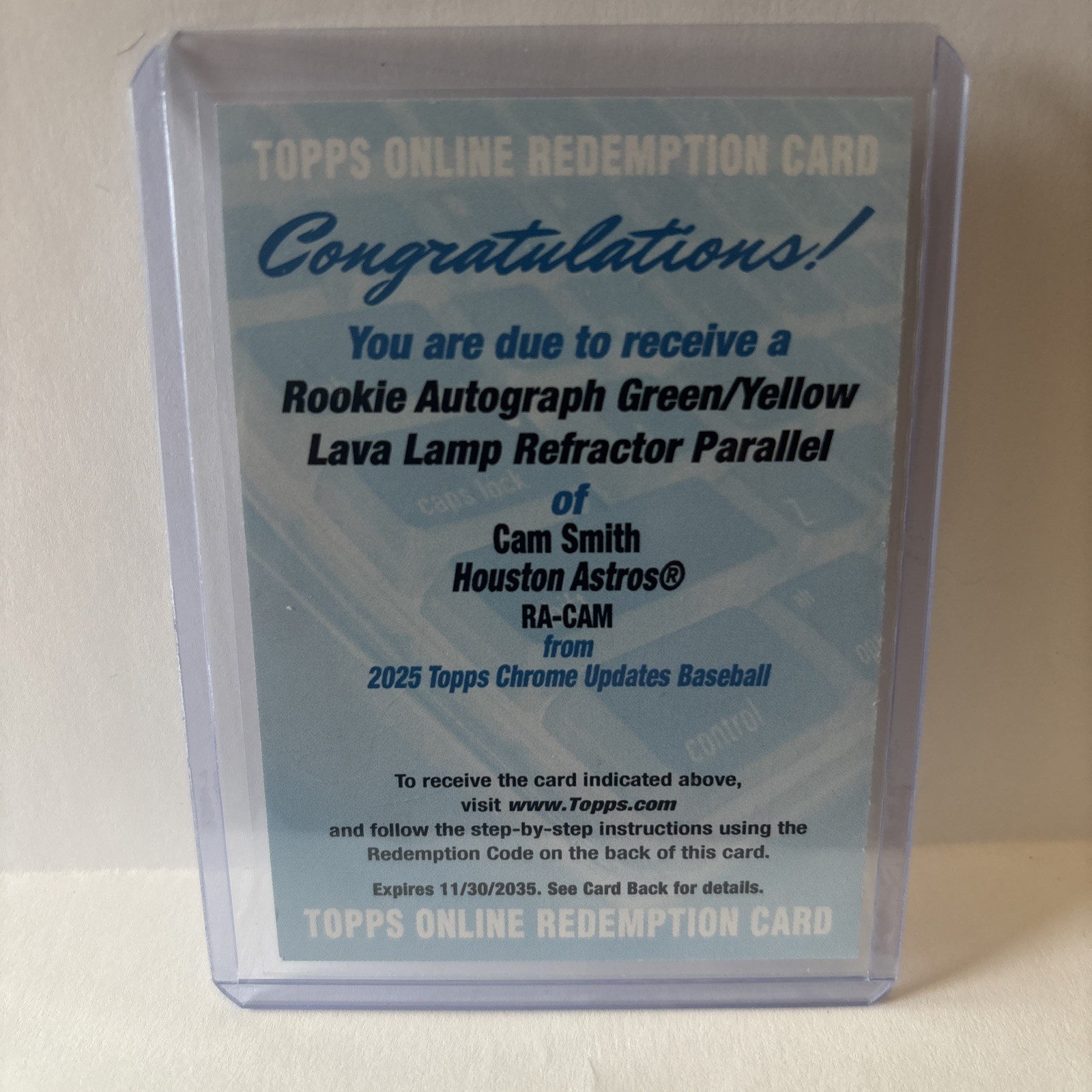 2025 Topps Chrome - Rookie Autographs Cam Smith #RA-CAM (AU, RC)