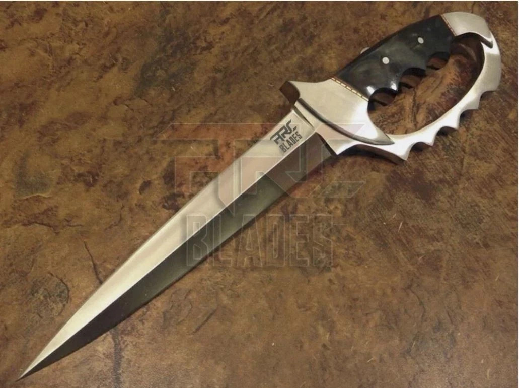 Custom Handmade Tool Steel Full Tang D-Guard Bowie Knife Hunting Survival Knife