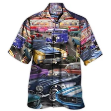 Car Classic Car Show Life Style Hawaiian Shirt, Short Sleeve Unisex, Beach Shirt