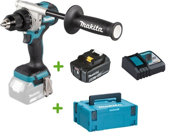 Makita DDF492Z 18V Akku-Bohrschrauber DDF492 Neu + Koffer + 1X 6Ah Akku + Lader-image