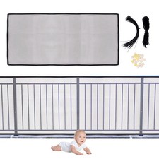 Banister Guard for Baby - 15 x 3ft Balcony Safety Net for Kids and Pets, Stai...
