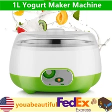 1L Yogurt Maker Machine Auto Constant Temperature w/Stainless Steel Inner Pot